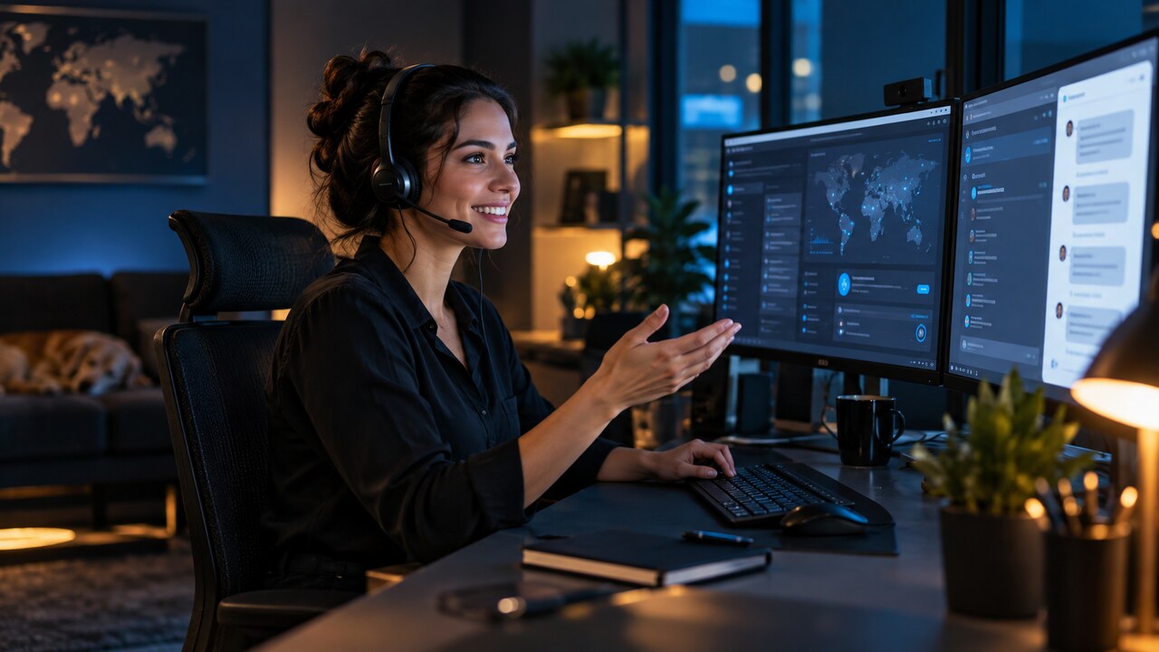 Kemo IPTV support specialist reviewing a connection path