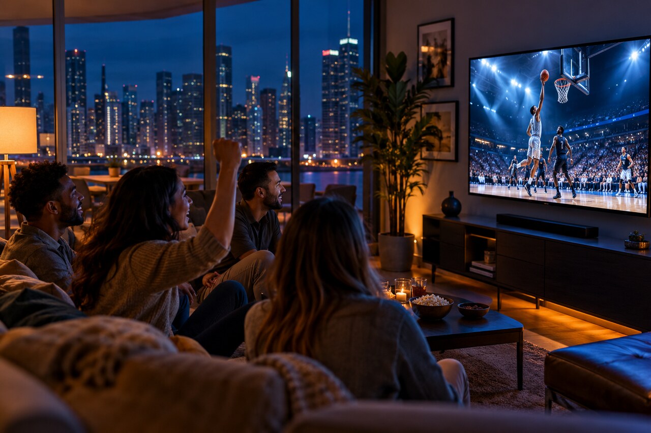 Viewing scene representing channels from United States channels